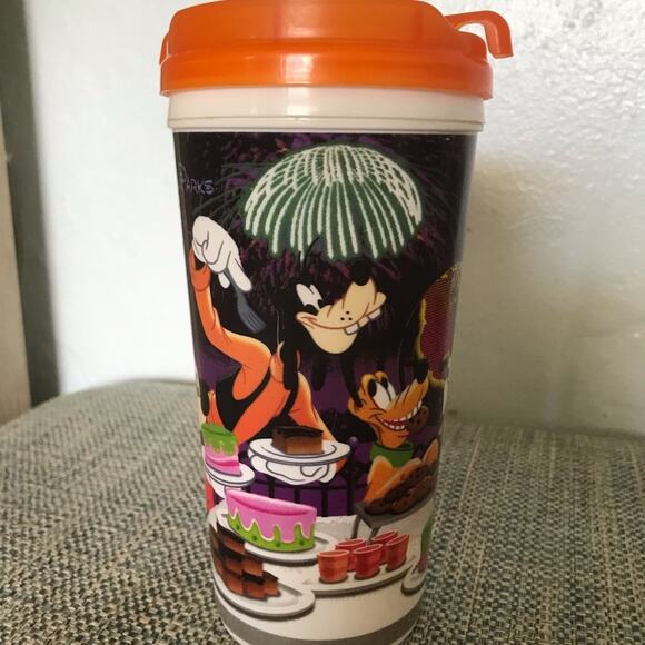 Vintage Disney Parks Whirley Cup Tumbler fireworks Mickey Minnie - Picture 4 of 4